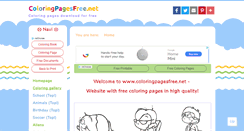 Desktop Screenshot of coloringpagesfree.net